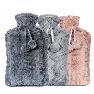 Luxuriöser Kunstpelz-Wärmflaschenbezug