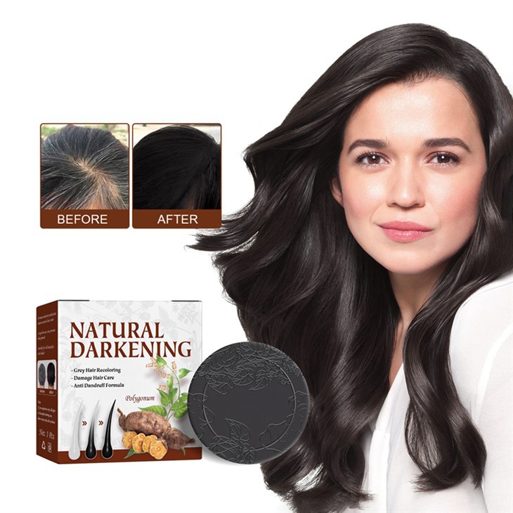 Shampoo-Seife zur Verdunkelung schwarzer Haare