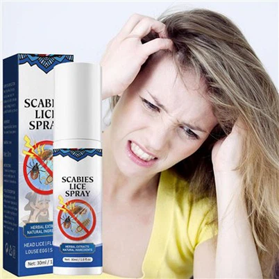 Behandlungsspray zur Entfernung von Kopfläusen, Flohen, Zecken, Lauseiern