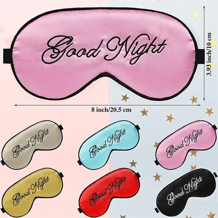 Wholesale Travel Silk Embroidery Eye Mask